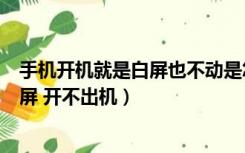 手机开机就是白屏也不动是怎么解决（手机为什么会出现白屏 开不出机）