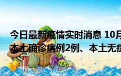 今日最新疫情实时消息 10月9日0时至12时，山东济南新增本土确诊病例2例、本土无症状感染者1例