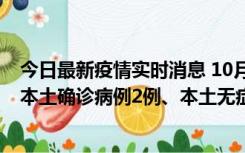 今日最新疫情实时消息 10月9日0时至12时，山东济南新增本土确诊病例2例、本土无症状感染者1例