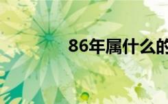 86年属什么的生肖（86年）