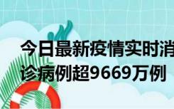 今日最新疫情实时消息 美国累计新冠肺炎确诊病例超9669万例