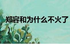 郑容和为什么不火了（郑容和在韩国名声不好）