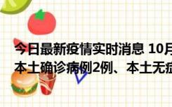 今日最新疫情实时消息 10月9日0时至12时，山东济南新增本土确诊病例2例、本土无症状感染者1例