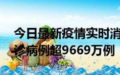 今日最新疫情实时消息 美国累计新冠肺炎确诊病例超9669万例