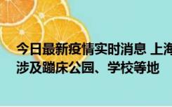 今日最新疫情实时消息 上海社会面新增2例本土确诊病例，涉及蹦床公园、学校等地