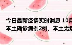 今日最新疫情实时消息 10月9日0时至12时，山东济南新增本土确诊病例2例、本土无症状感染者1例