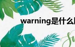 warning是什么牌子（warning）