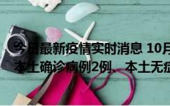 今日最新疫情实时消息 10月9日0时至12时，山东济南新增本土确诊病例2例、本土无症状感染者1例