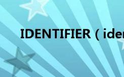 IDENTIFIER（identifier是什么意思）