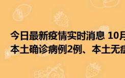 今日最新疫情实时消息 10月9日0时至12时，山东济南新增本土确诊病例2例、本土无症状感染者1例