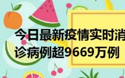 今日最新疫情实时消息 美国累计新冠肺炎确诊病例超9669万例