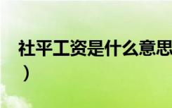 社平工资是什么意思?（社平工资是什么意思）