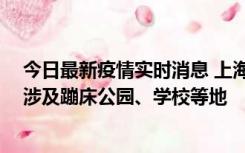 今日最新疫情实时消息 上海社会面新增2例本土确诊病例，涉及蹦床公园、学校等地