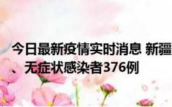 今日最新疫情实时消息 新疆10月9日新增本土确诊病例70例、无症状感染者376例