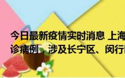 今日最新疫情实时消息 上海社会面新增2例新冠肺炎本土确诊病例，涉及长宁区、闵行区