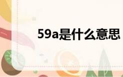 59a是什么意思（59e什么意思）