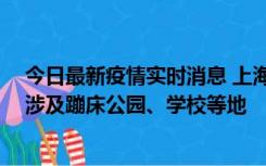 今日最新疫情实时消息 上海社会面新增2例本土确诊病例，涉及蹦床公园、学校等地