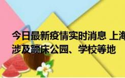 今日最新疫情实时消息 上海社会面新增2例本土确诊病例，涉及蹦床公园、学校等地