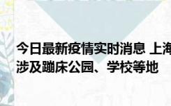 今日最新疫情实时消息 上海社会面新增2例本土确诊病例，涉及蹦床公园、学校等地