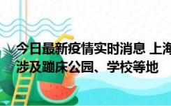 今日最新疫情实时消息 上海社会面新增2例本土确诊病例，涉及蹦床公园、学校等地