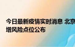 今日最新疫情实时消息 北京昌平新增1例新冠确诊病例，新增风险点位公布