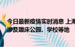 今日最新疫情实时消息 上海社会面新增2例本土确诊病例，涉及蹦床公园、学校等地