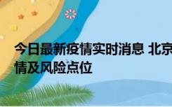 今日最新疫情实时消息 北京昌平区通报1例新增确诊病例详情及风险点位