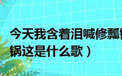 今天我含着泪喊修瓢锅（钢铁锅含眼泪喊修瓢锅这是什么歌）