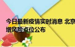 今日最新疫情实时消息 北京昌平新增1例新冠确诊病例，新增风险点位公布