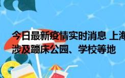 今日最新疫情实时消息 上海社会面新增2例本土确诊病例，涉及蹦床公园、学校等地