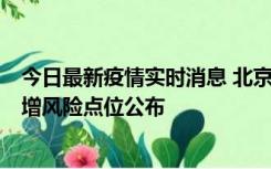 今日最新疫情实时消息 北京昌平新增1例新冠确诊病例，新增风险点位公布