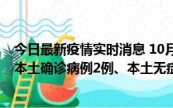 今日最新疫情实时消息 10月9日0时至12时，山东济南新增本土确诊病例2例、本土无症状感染者1例