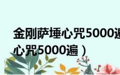 金刚萨埵心咒5000遍快念法土豆（金刚萨埵心咒5000遍）