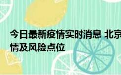 今日最新疫情实时消息 北京昌平区通报1例新增确诊病例详情及风险点位