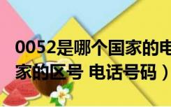 0052是哪个国家的电话区号（0054是哪个国家的区号 电话号码）