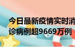 今日最新疫情实时消息 美国累计新冠肺炎确诊病例超9669万例