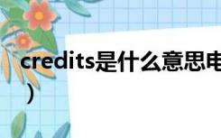 credits是什么意思电脑（credits是什么意思）