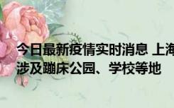 今日最新疫情实时消息 上海社会面新增2例本土确诊病例，涉及蹦床公园、学校等地