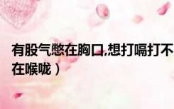 有股气憋在胸口,想打嗝打不出来（想打嗝打不出来有股气憋在喉咙）