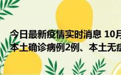 今日最新疫情实时消息 10月9日0时至12时，山东济南新增本土确诊病例2例、本土无症状感染者1例