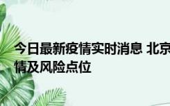 今日最新疫情实时消息 北京昌平区通报1例新增确诊病例详情及风险点位