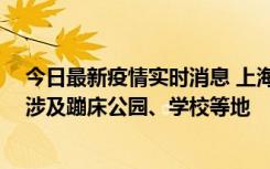 今日最新疫情实时消息 上海社会面新增2例本土确诊病例，涉及蹦床公园、学校等地