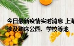 今日最新疫情实时消息 上海社会面新增2例本土确诊病例，涉及蹦床公园、学校等地