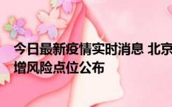 今日最新疫情实时消息 北京昌平新增1例新冠确诊病例，新增风险点位公布