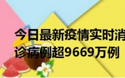 今日最新疫情实时消息 美国累计新冠肺炎确诊病例超9669万例