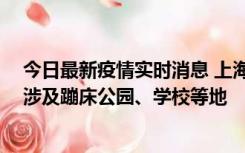 今日最新疫情实时消息 上海社会面新增2例本土确诊病例，涉及蹦床公园、学校等地