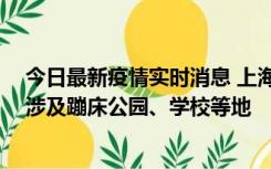 今日最新疫情实时消息 上海社会面新增2例本土确诊病例，涉及蹦床公园、学校等地