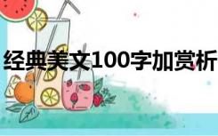 经典美文100字加赏析（1000字美文加赏析）