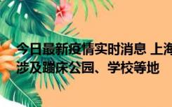 今日最新疫情实时消息 上海社会面新增2例本土确诊病例，涉及蹦床公园、学校等地