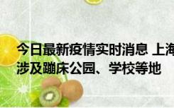 今日最新疫情实时消息 上海社会面新增2例本土确诊病例，涉及蹦床公园、学校等地